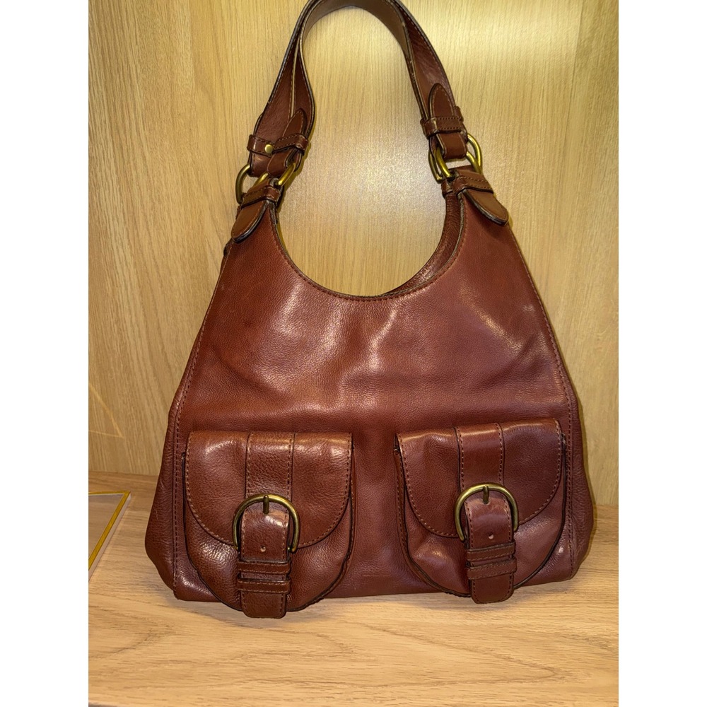 Banana Republic Brown Leather Hobo Bag